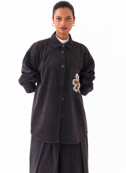 Oversized U Hem Shirt