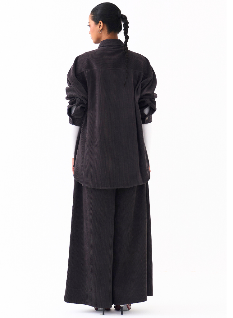 Oversized U Hem Shirt