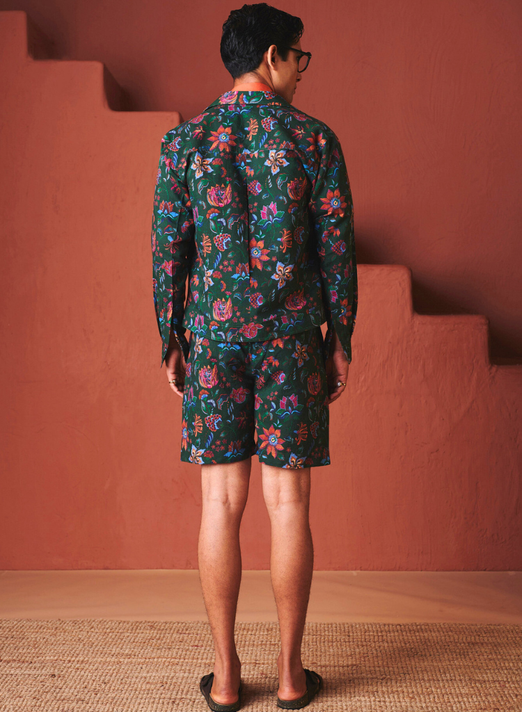 Paan Chintz Trucker Jacket