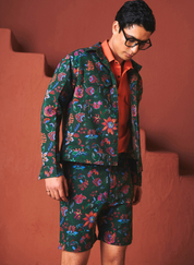 Paan Chintz Trucker Jacket