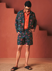 Paan Chintz Trucker Jacket