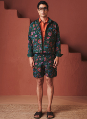 Paan Chintz Trucker Jacket Set