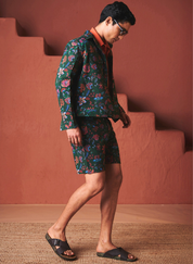 Paan Chintz Trucker Jacket Set