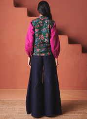 Paan Chintz Wrap Waistcoat