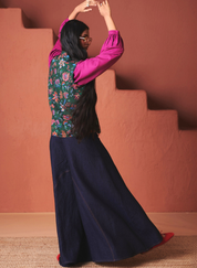 Paan Chintz Wrap Waistcoat