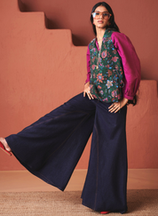 Paan Chintz Wrap Waistcoat