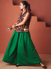 Paan Multi-Pleated Pants