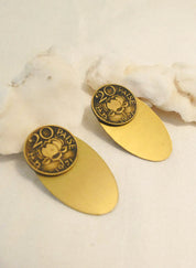 20 Paise Oval Earjackets