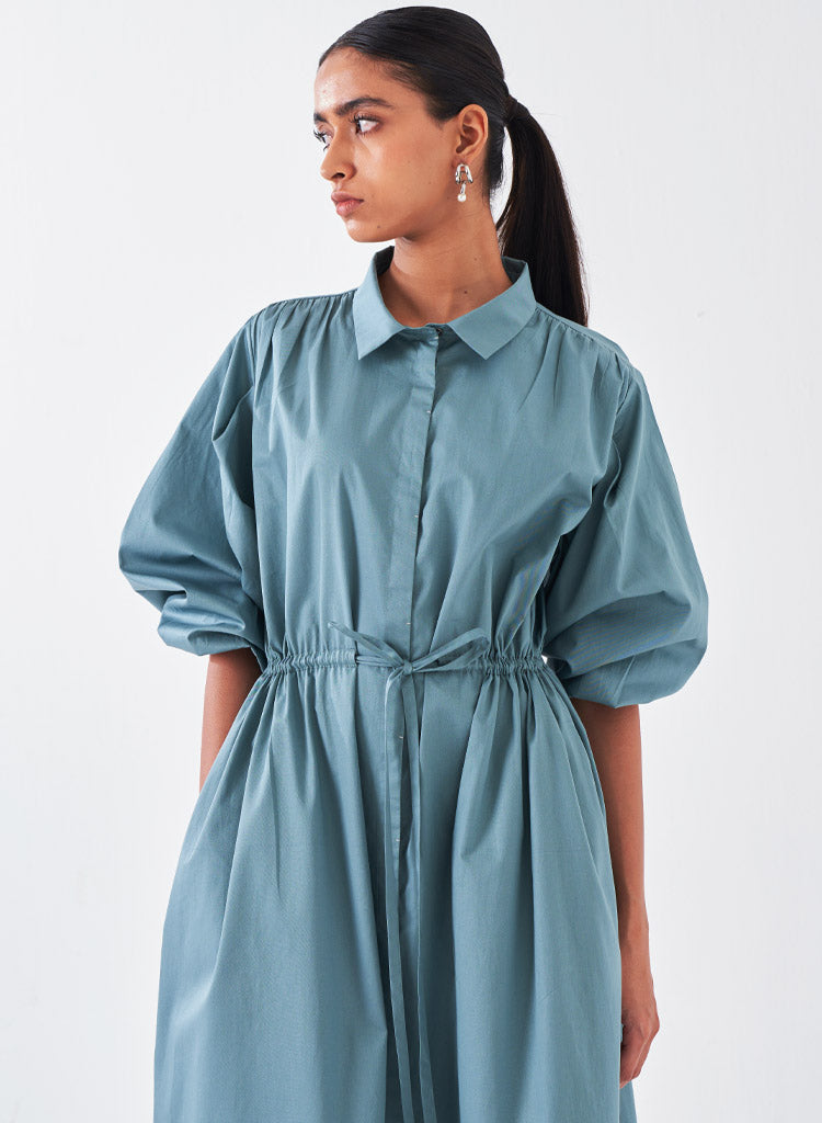 Panel Drawstring Dress