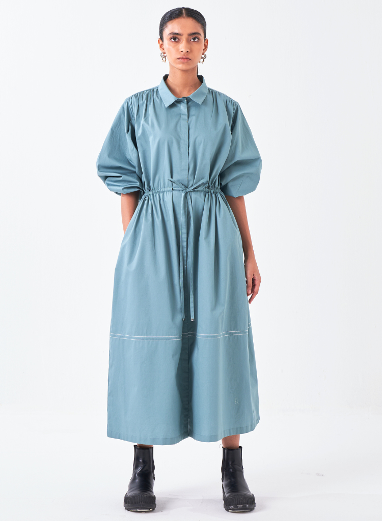 Panel Drawstring Dress