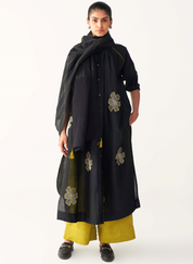 Floral Embroidered Scarf Set