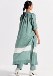 Panel Gather Shirt Set