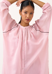 Panel Gather Shirt Set