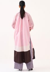 Panel Gather Shirt Set
