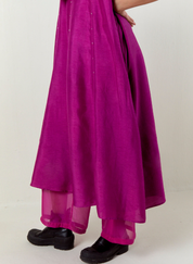 Paneled Embroidered Tunic Set