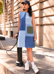 Panelled Shift Dress