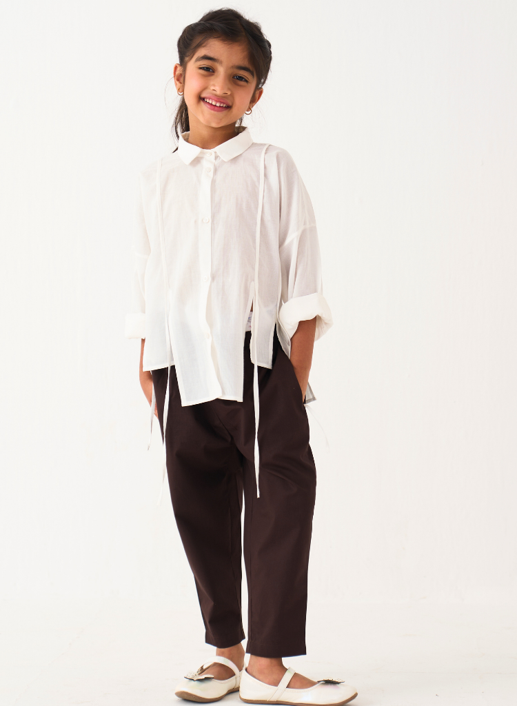 Panelled Shirt Set