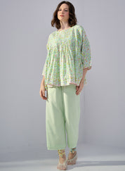 Parakeet Peasant Top