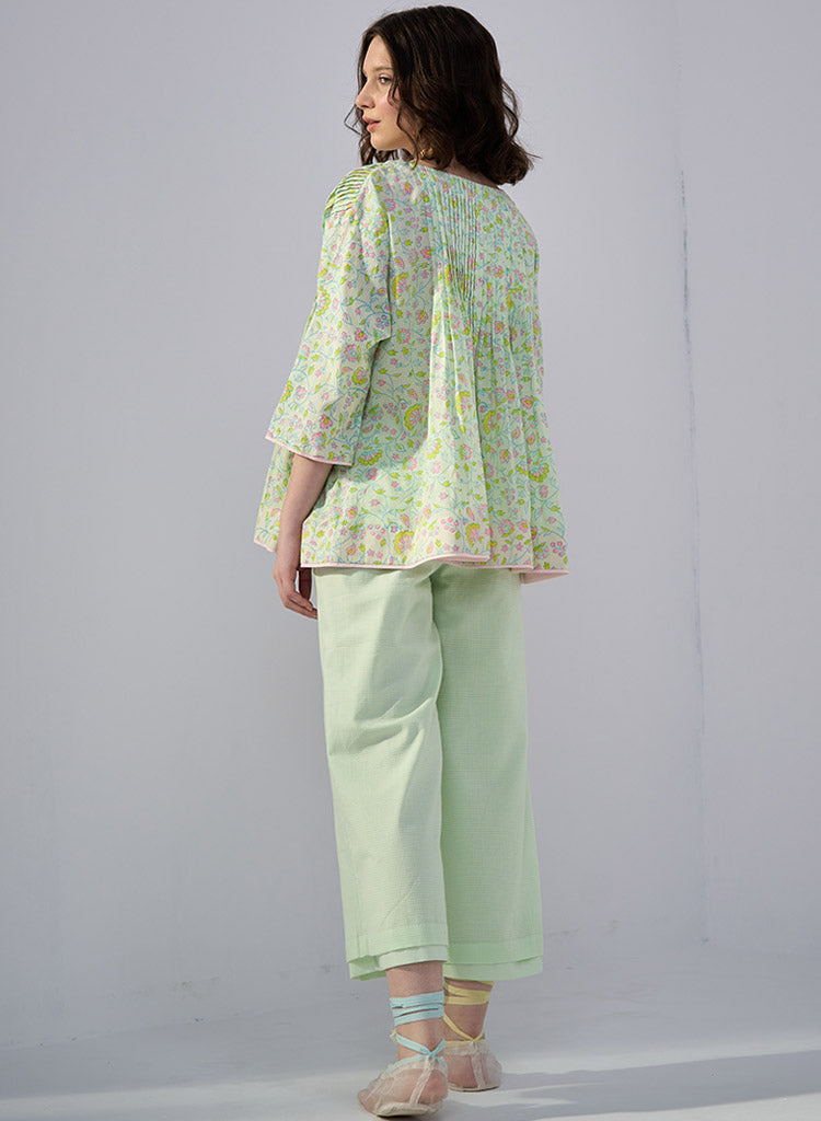 Parakeet Peasant Top