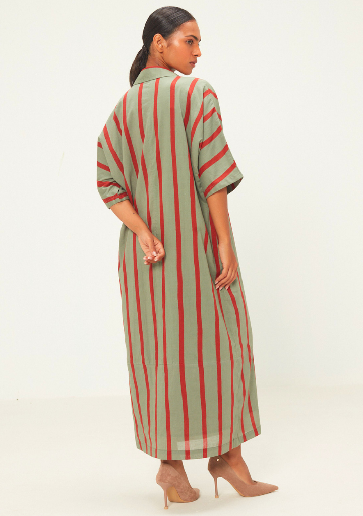 Parallel Shirt Dress