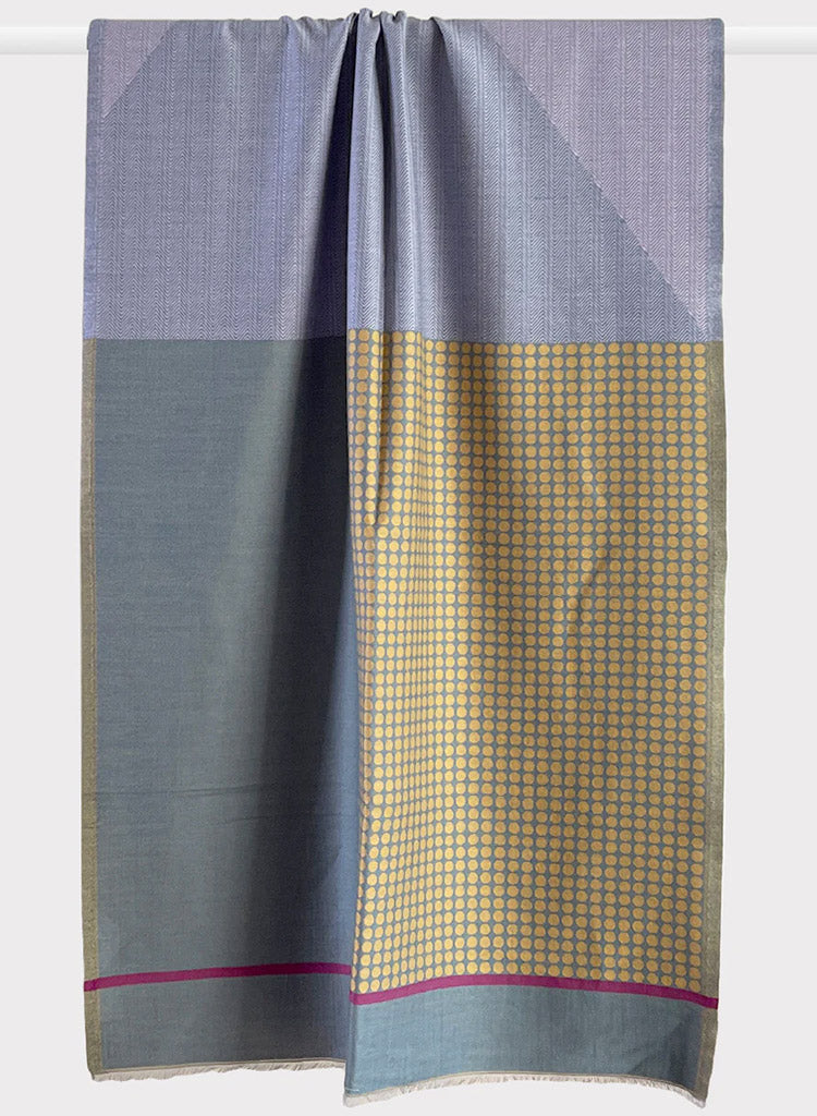 Pastel Jacquard Stole