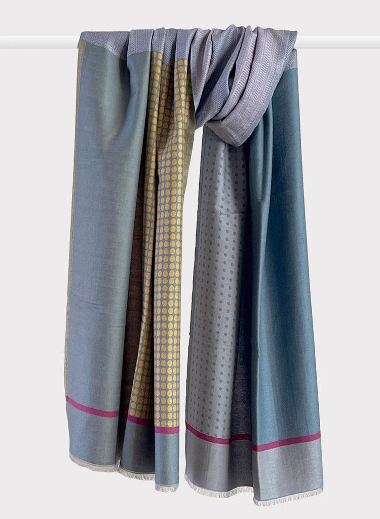 Pastel Jacquard Stole
