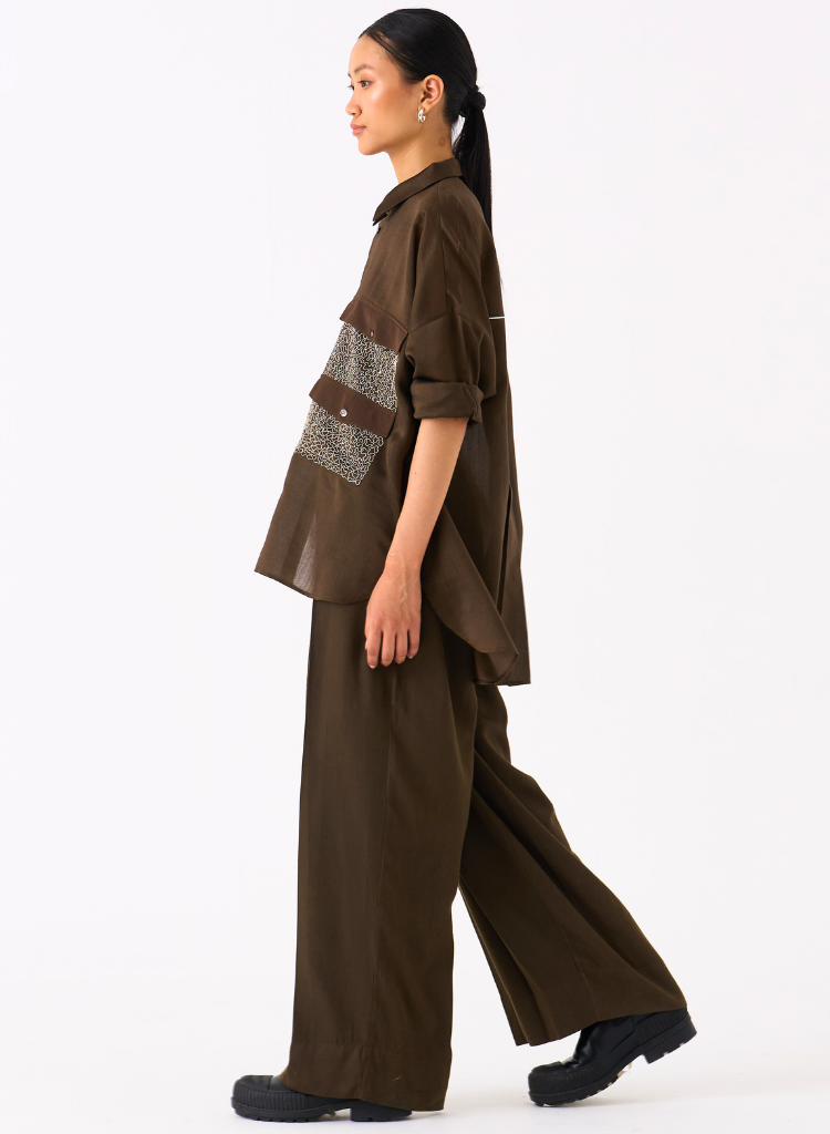 Patch Pocket Shirt Set