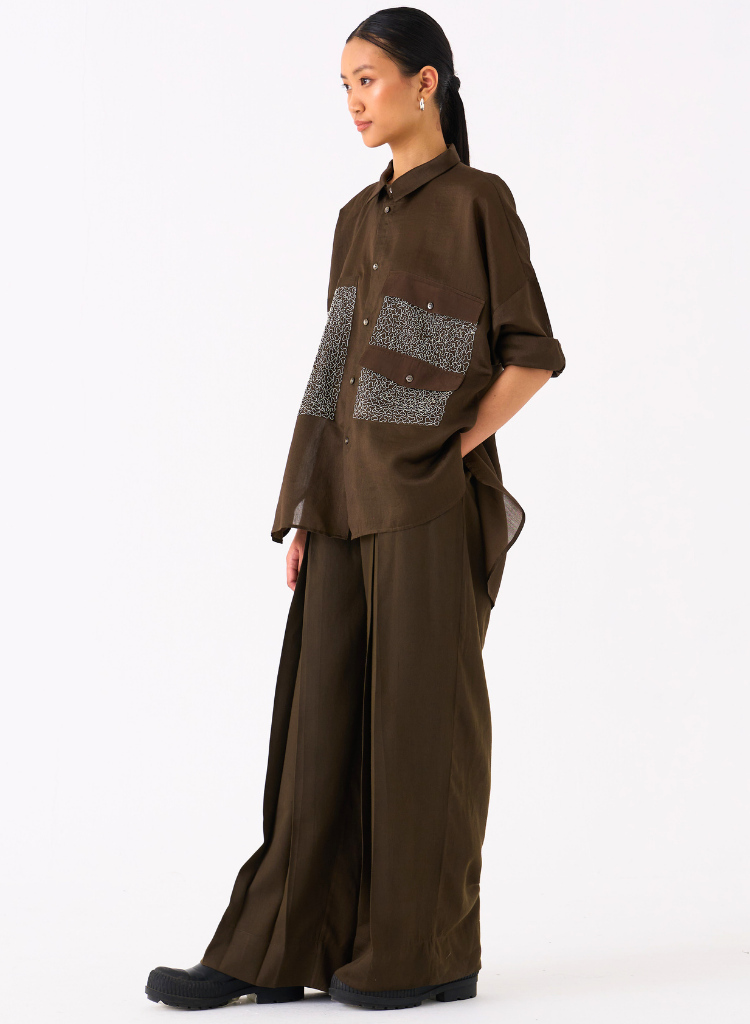 Patch Pocket Shirt Set