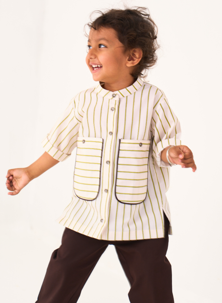 Patch Pocket Shirt Set