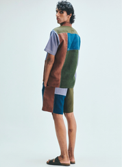 Patchwork Shirt Set