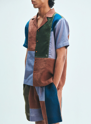 Patchwork Shirt Set
