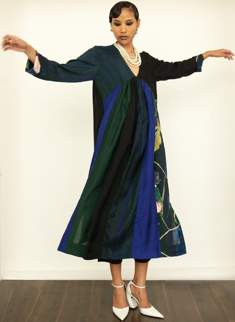 Patchwork Tier Dress