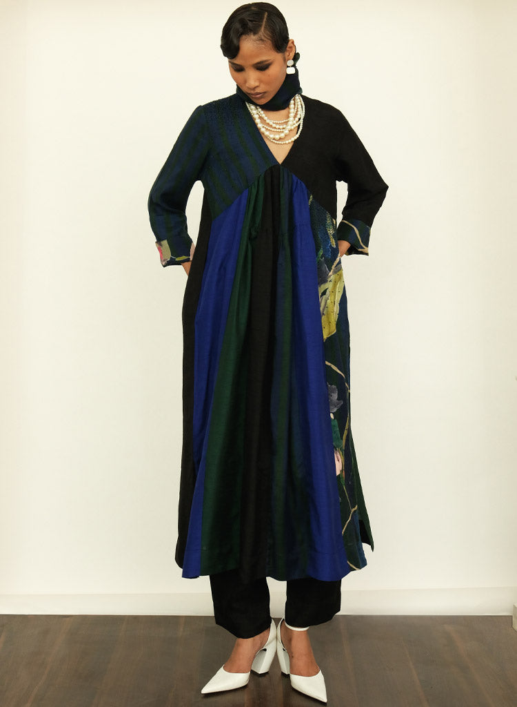 Patchwork Tier Dress