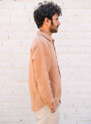 Peach Linen Shirt