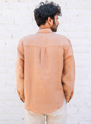 Peach Linen Shirt