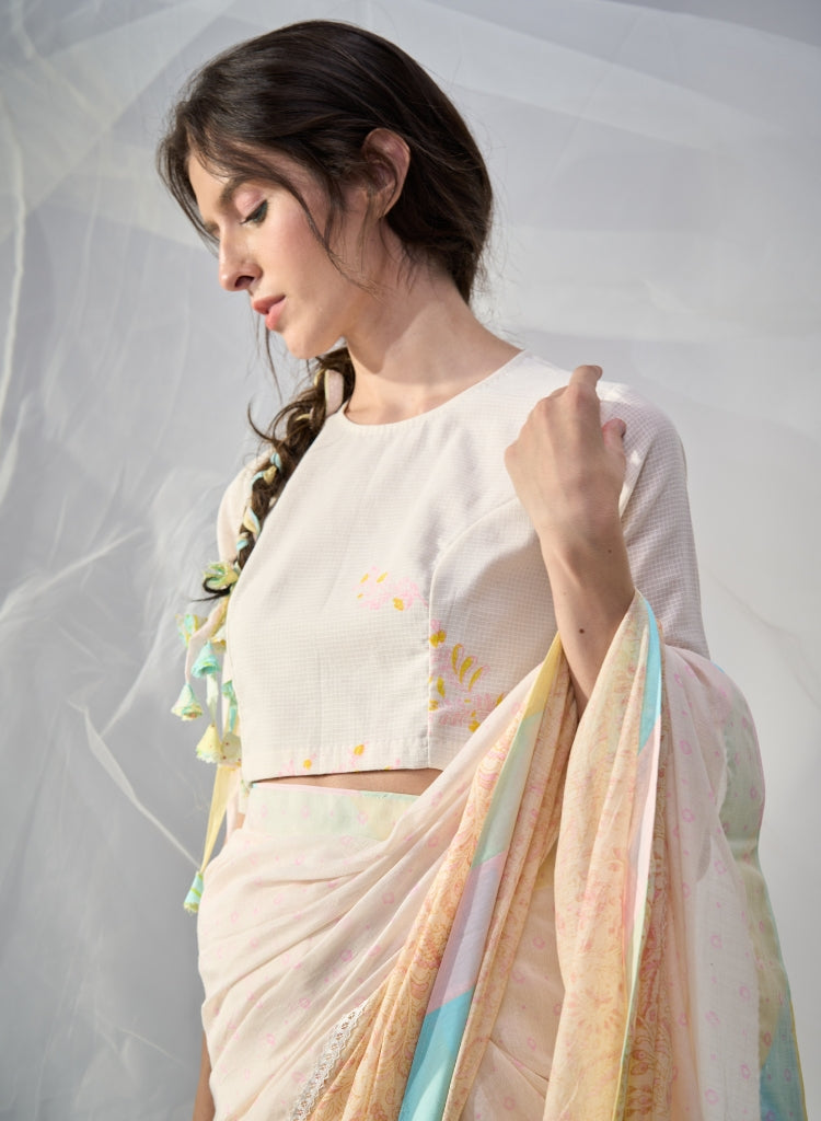 Butterscotch Saree Set