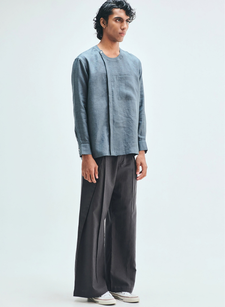 Pebble Overfold Trousers