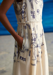 Pema Knife Pleat Dress