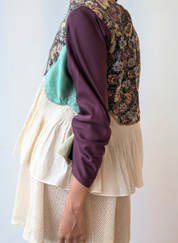 Peplum Tie-up Reversible Overlay