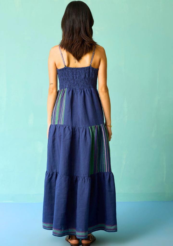 Pera Border Tiered Dress