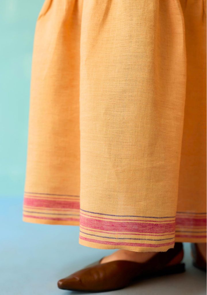 Pera Border Tiered Dress