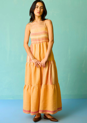Pera Border Tiered Dress