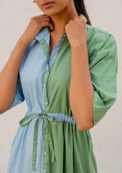 Periwinkle Meadows Shirt Dress