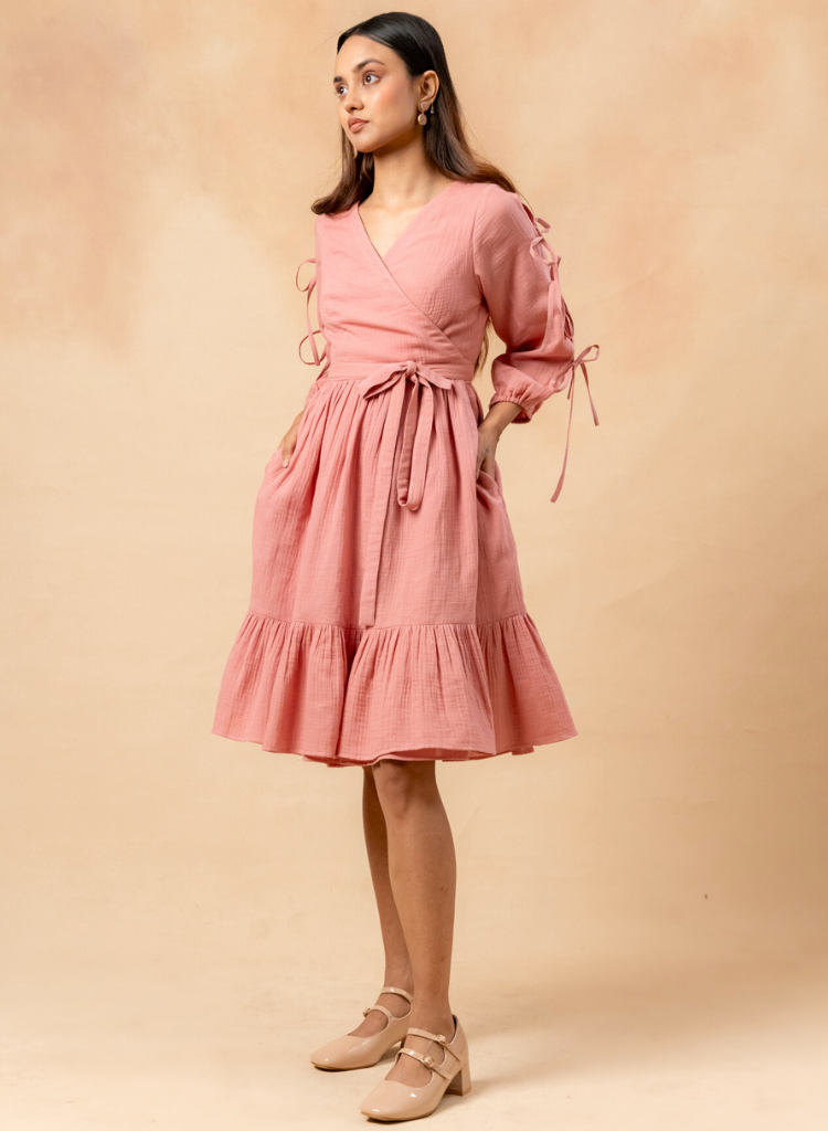 Petal Belted Dress
