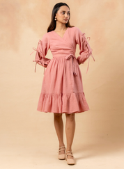 Petal Belted Dress
