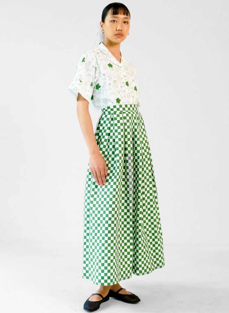Petunia Checkered Skirt