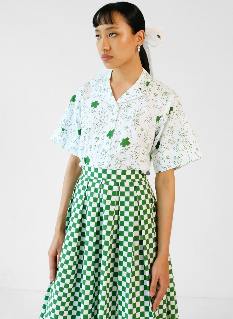 Petunia Checkered Skirt