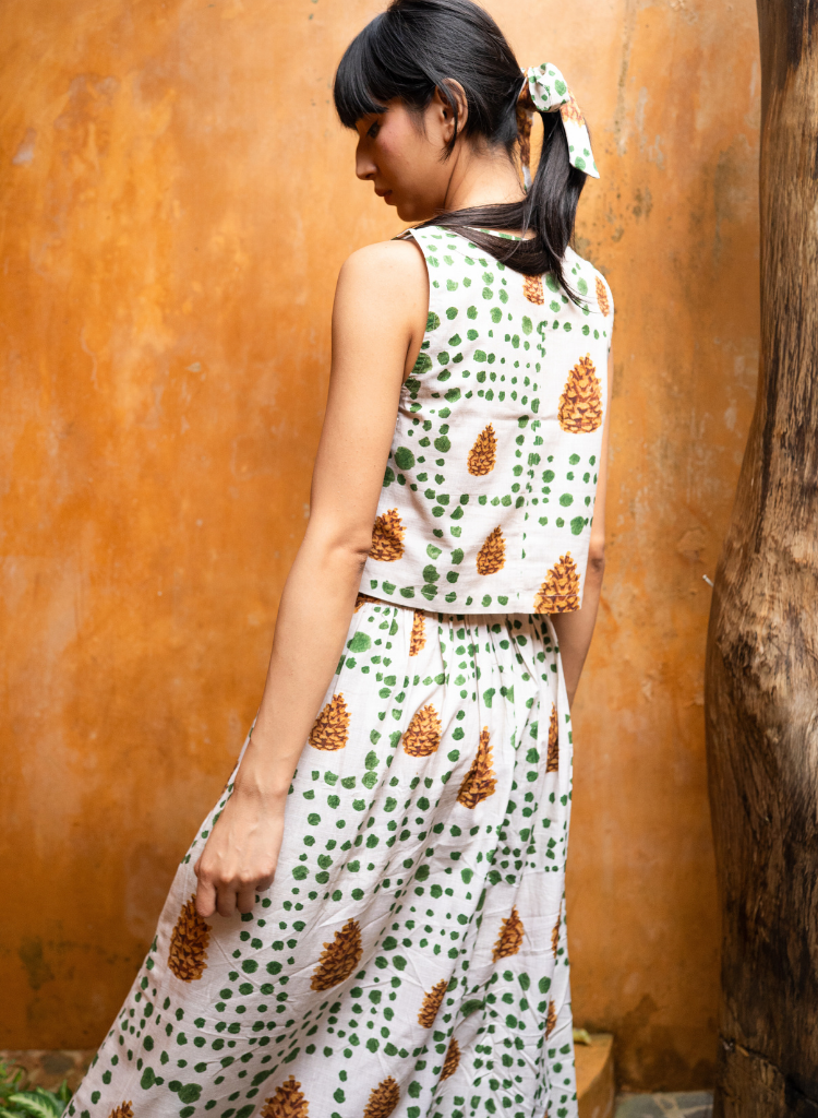 Pinecone Crop Top Set