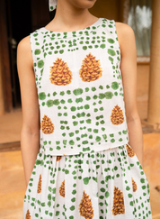 Pinecone Crop Top Set