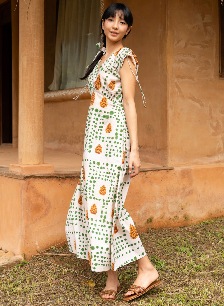 Pinecone Draw String Dress